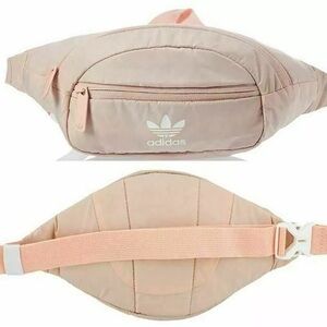 Adidas Pink and White Belt Bag Fanny Pack OS Adjustable Barbie core